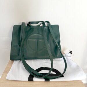 TELFAR Dark Green Medium Shopping Tote